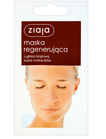 Ziaja Vegan Maska regenerująca z glinką szarą 7g